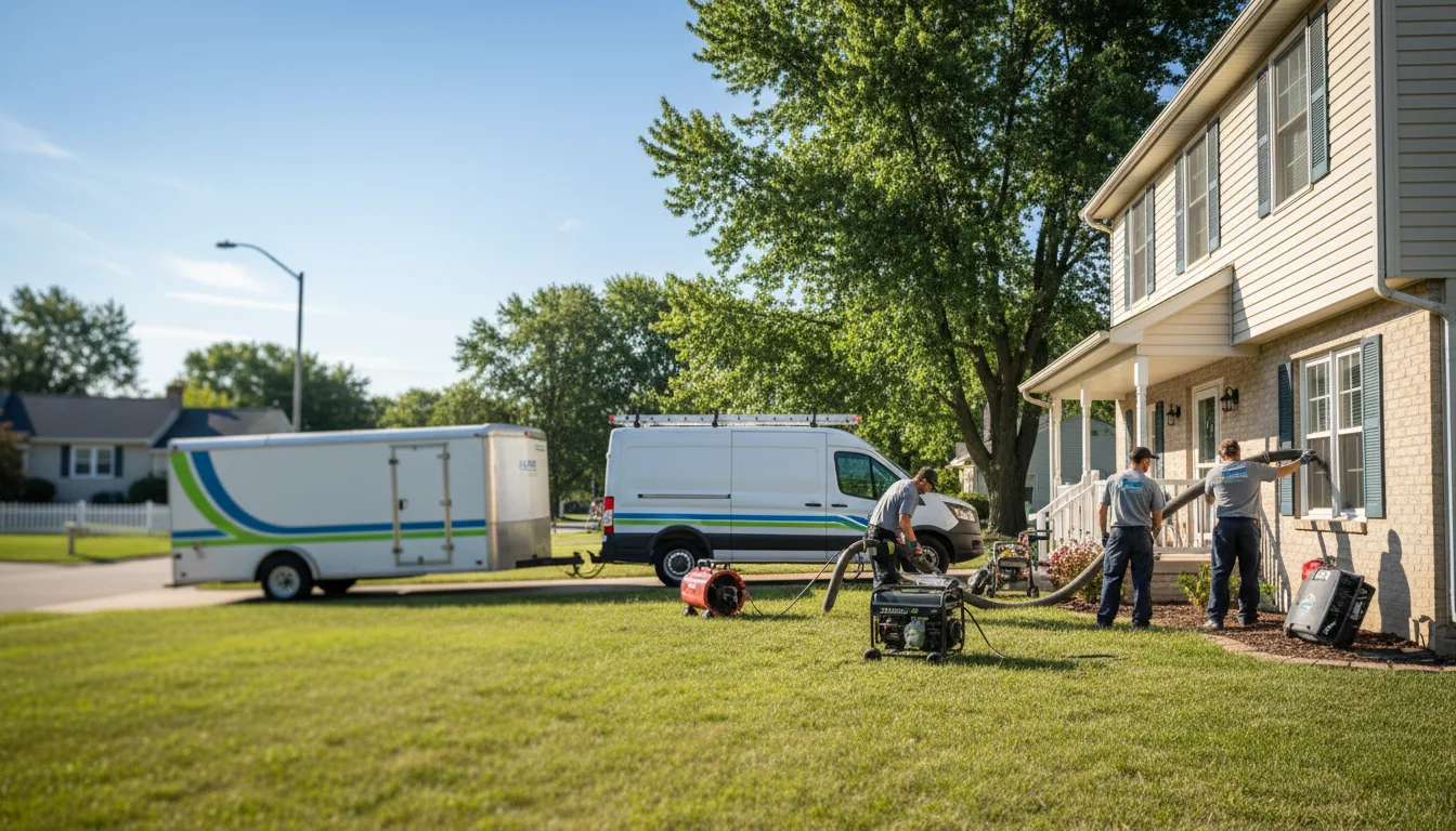 Flooded Basement Restoration And Cleanup With Repair in Valley City, OH near me